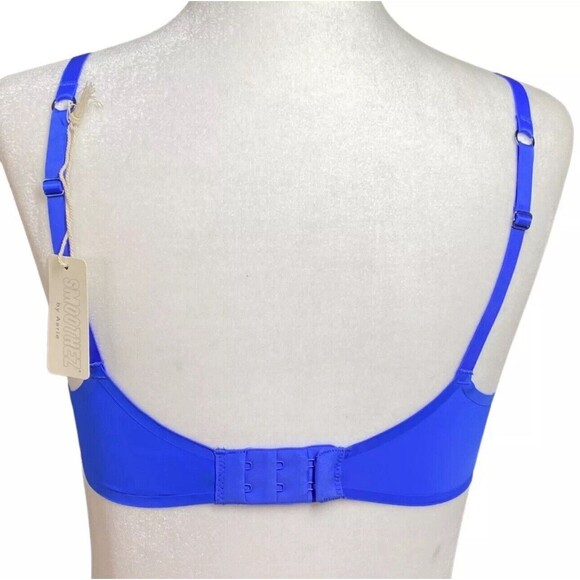 Aerie Smoothez Royal Blue Unlined Underwire Full Coverage Bra Size 32B NEW - Picture 3 of 3